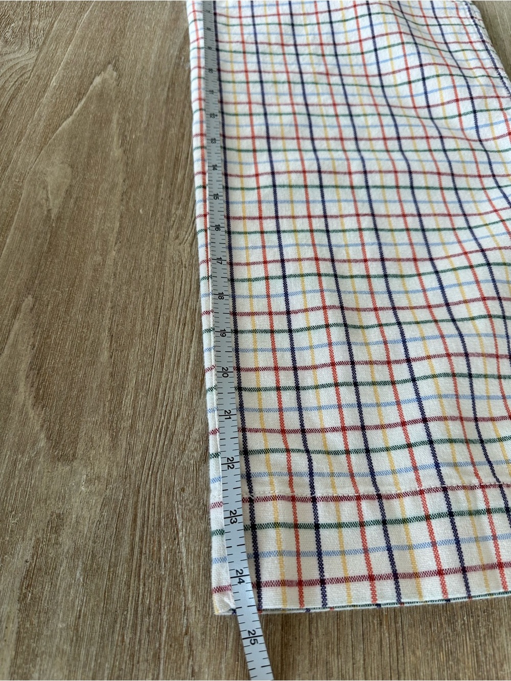 Madewell Emmett Wide-Leg Patch Pocket Crop Pants in Rainbow Windowpane size 23 - Picture 9 of 10